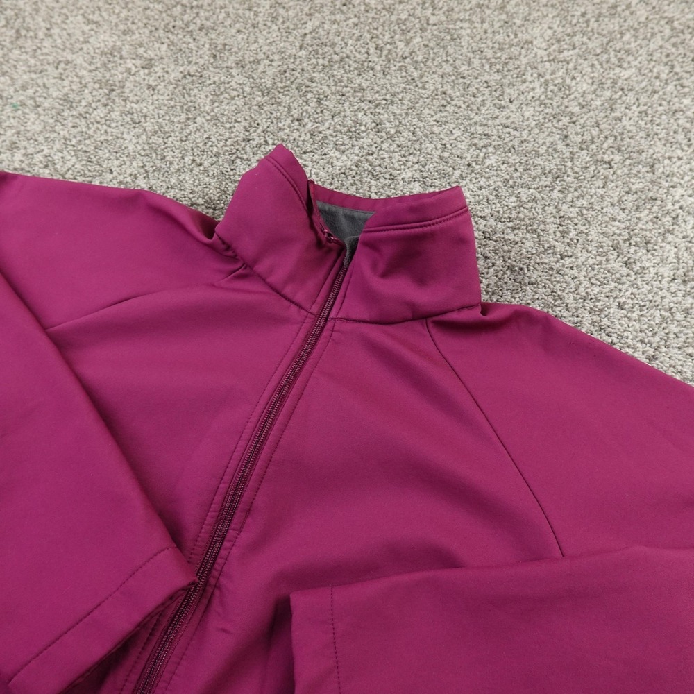 Columbia Jacket Womens L Pink Softshell Full Zip Outdoor Hiking Windbreaker Coat
